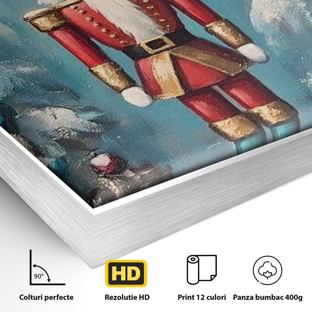 Tablou Canvas Premium, LuxCanva® D1075, Strajerul Fulgilor, Basm, Poveste, Copil, Straie, Regal, Ninsoare, Padure, Legenda, Decoratiuni, Dar, Bucurie, Traditie, Brad, Camera Copil, Living, Dormitor