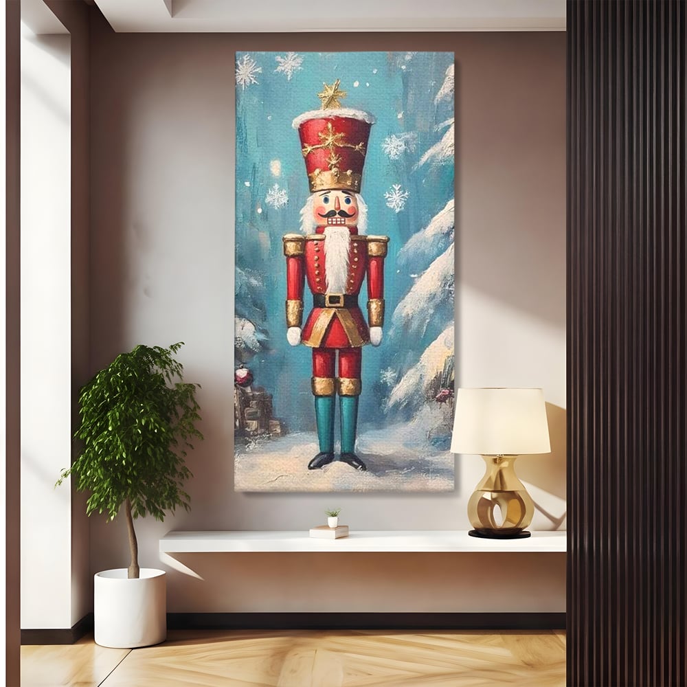 Tablou Canvas Premium, LuxCanva® D1075, Strajerul Fulgilor, Basm, Poveste, Copil, Straie, Regal, Ninsoare, Padure, Legenda, Decoratiuni, Dar, Bucurie, Traditie, Brad, Camera Copil, Living, Dormitor