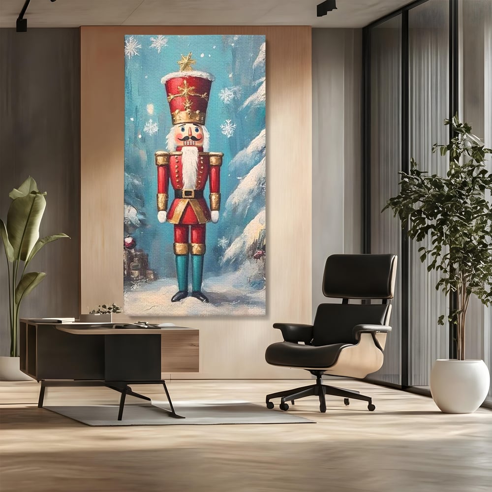 Tablou Canvas Premium, LuxCanva® D1075, Strajerul Fulgilor, Basm, Poveste, Copil, Straie, Regal, Ninsoare, Padure, Legenda, Decoratiuni, Dar, Bucurie, Traditie, Brad, Camera Copil, Living, Dormitor
