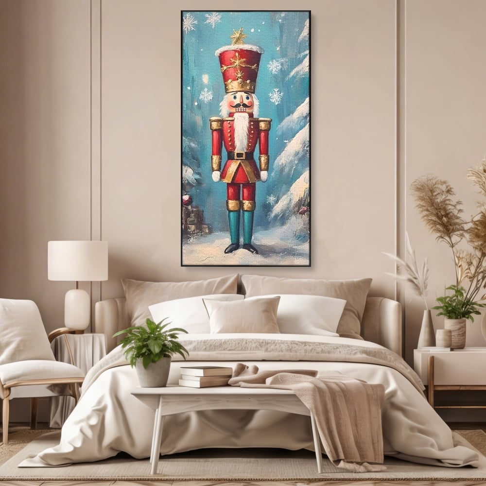 Tablou Canvas Premium, LuxCanva® D1075, Strajerul Fulgilor, Basm, Poveste, Copil, Straie, Regal, Ninsoare, Padure, Legenda, Decoratiuni, Dar, Bucurie, Traditie, Brad, Camera Copil, Living, Dormitor