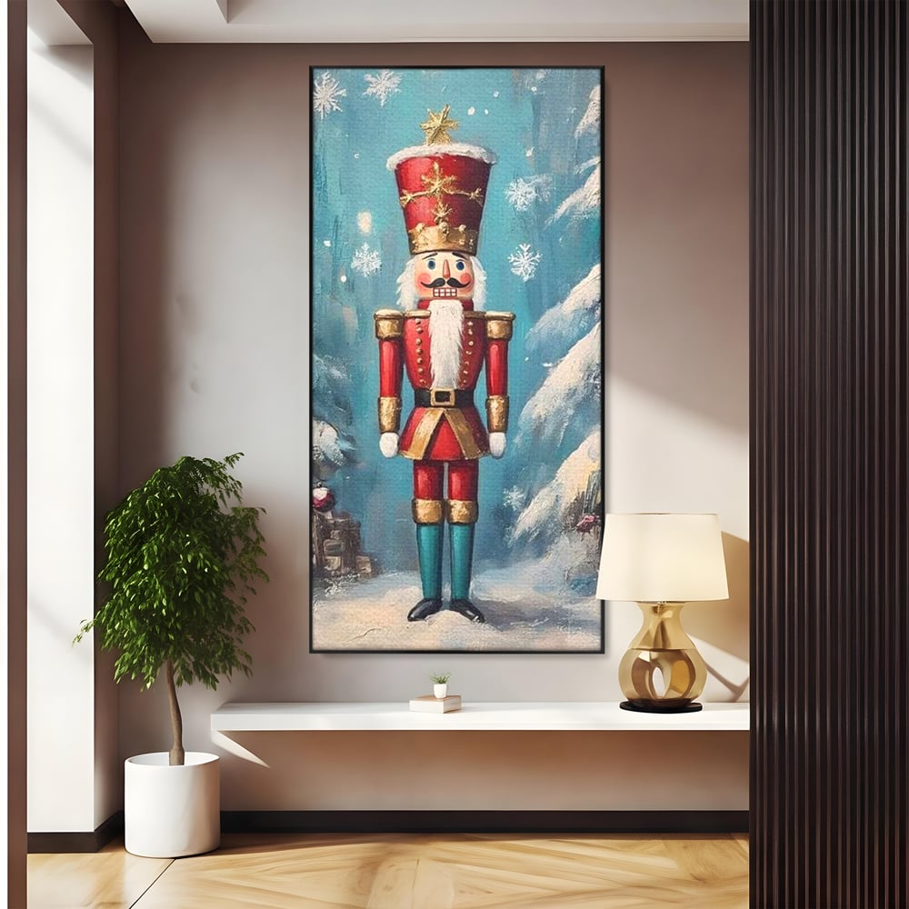 Tablou Canvas Premium, LuxCanva® D1075, Strajerul Fulgilor, Basm, Poveste, Copil, Straie, Regal, Ninsoare, Padure, Legenda, Decoratiuni, Dar, Bucurie, Traditie, Brad, Camera Copil, Living, Dormitor