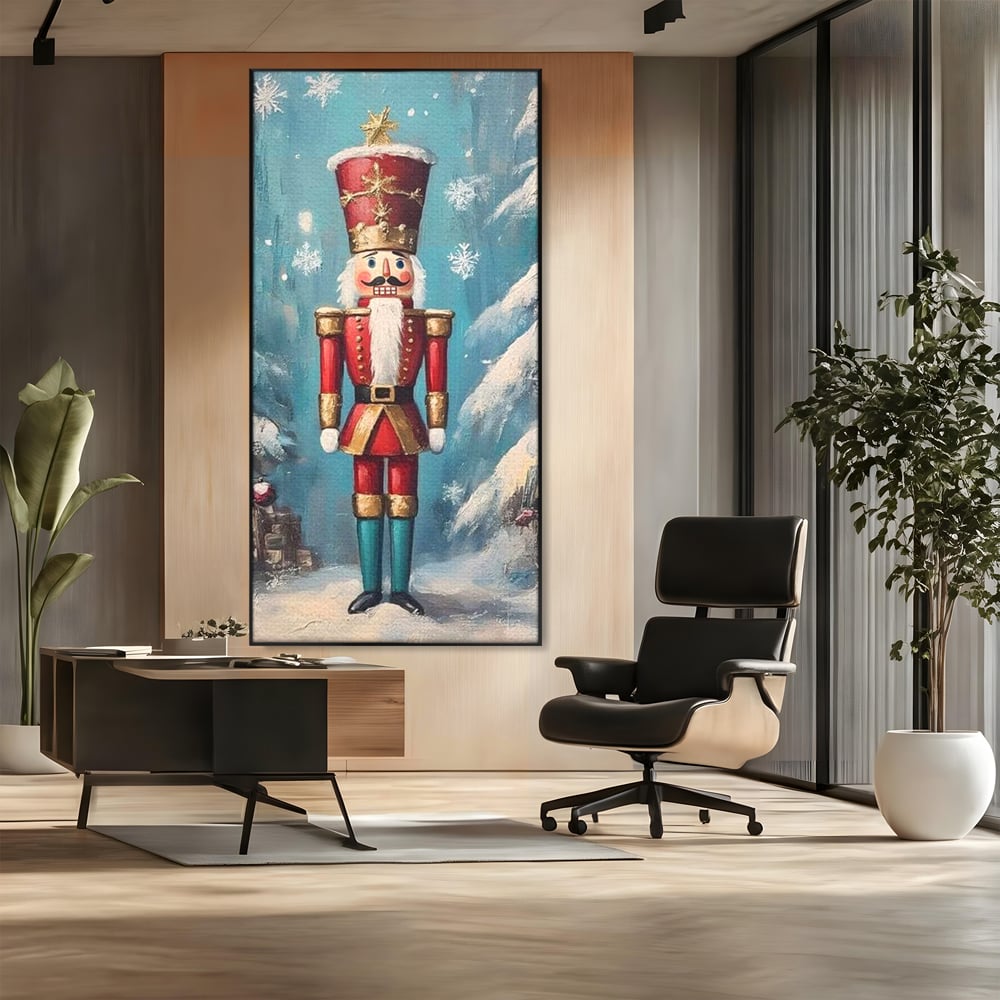 Tablou Canvas Premium, LuxCanva® D1075, Strajerul Fulgilor, Basm, Poveste, Copil, Straie, Regal, Ninsoare, Padure, Legenda, Decoratiuni, Dar, Bucurie, Traditie, Brad, Camera Copil, Living, Dormitor