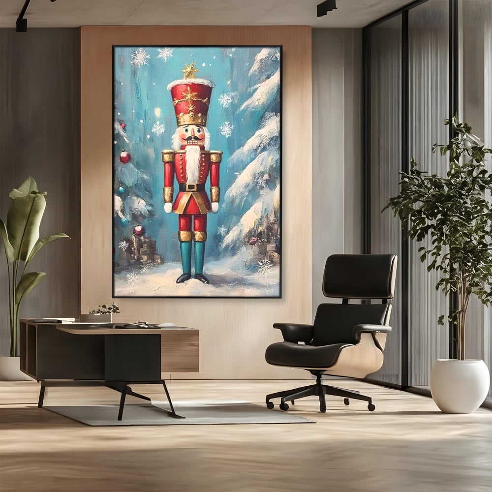 Tablou Canvas Premium, LuxCanva® D1075, Strajerul Fulgilor, Basm, Poveste, Copil, Straie, Regal, Ninsoare, Padure, Legenda, Decoratiuni, Dar, Bucurie, Traditie, Brad, Camera Copil, Living, Dormitor