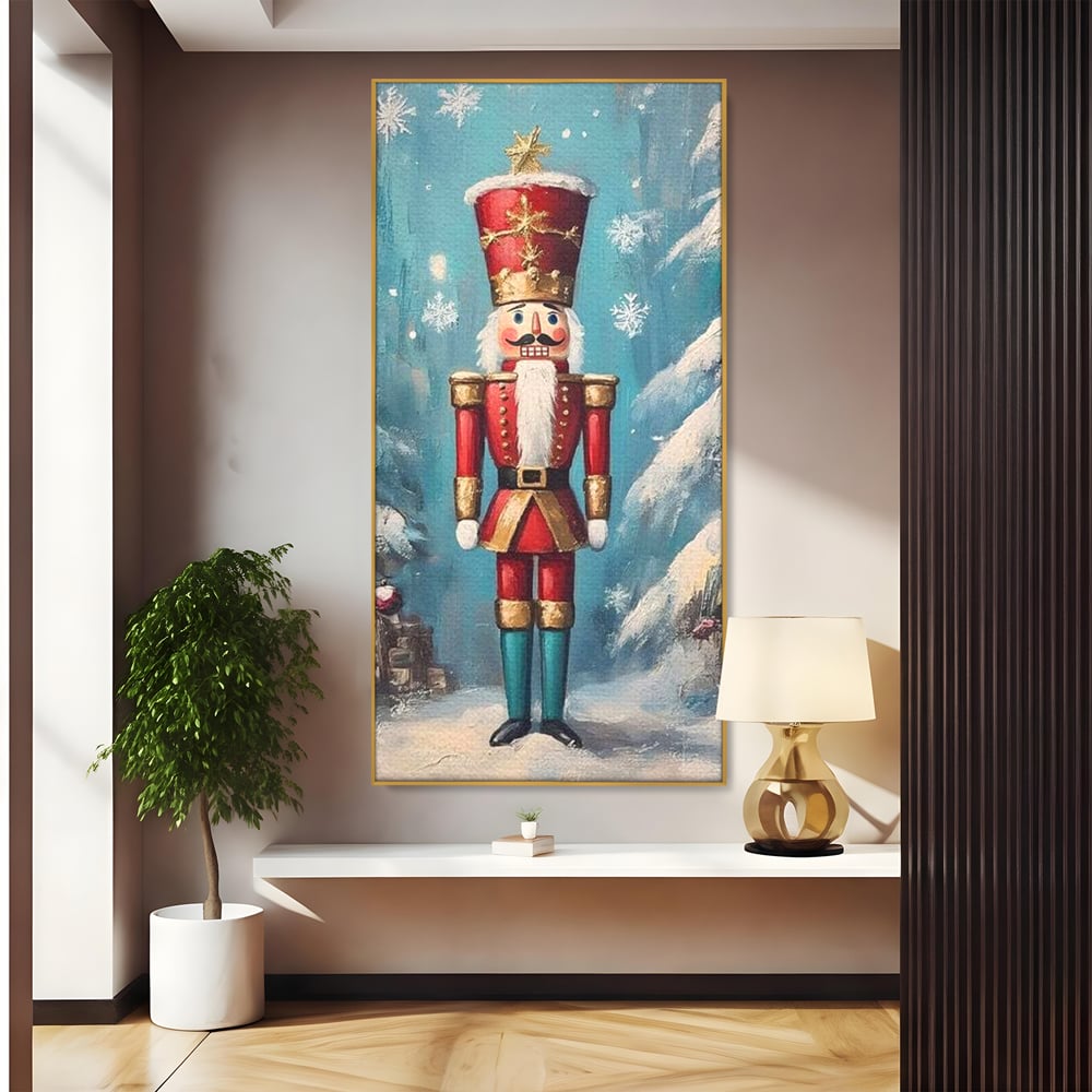 Tablou Canvas Premium, LuxCanva® D1075, Strajerul Fulgilor, Basm, Poveste, Copil, Straie, Regal, Ninsoare, Padure, Legenda, Decoratiuni, Dar, Bucurie, Traditie, Brad, Camera Copil, Living, Dormitor