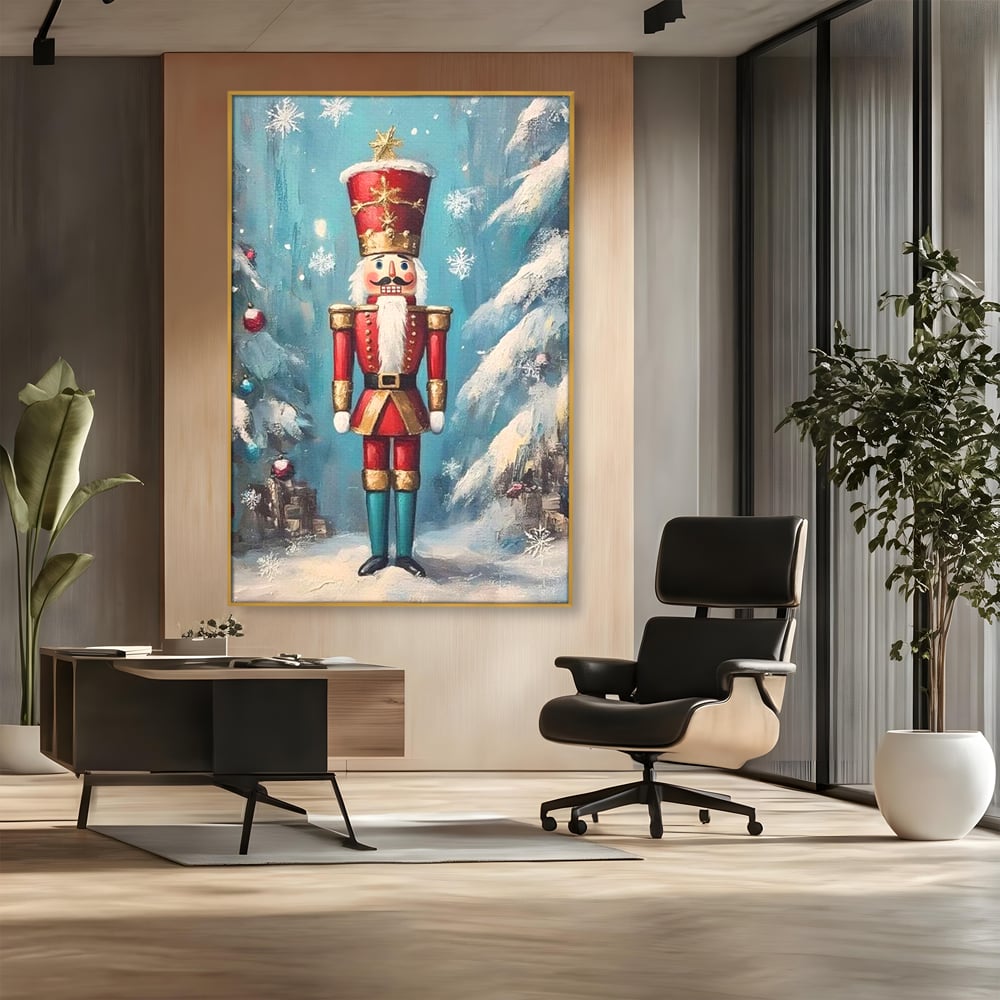 Tablou Canvas Premium, LuxCanva® D1075, Strajerul Fulgilor, Basm, Poveste, Copil, Straie, Regal, Ninsoare, Padure, Legenda, Decoratiuni, Dar, Bucurie, Traditie, Brad, Camera Copil, Living, Dormitor