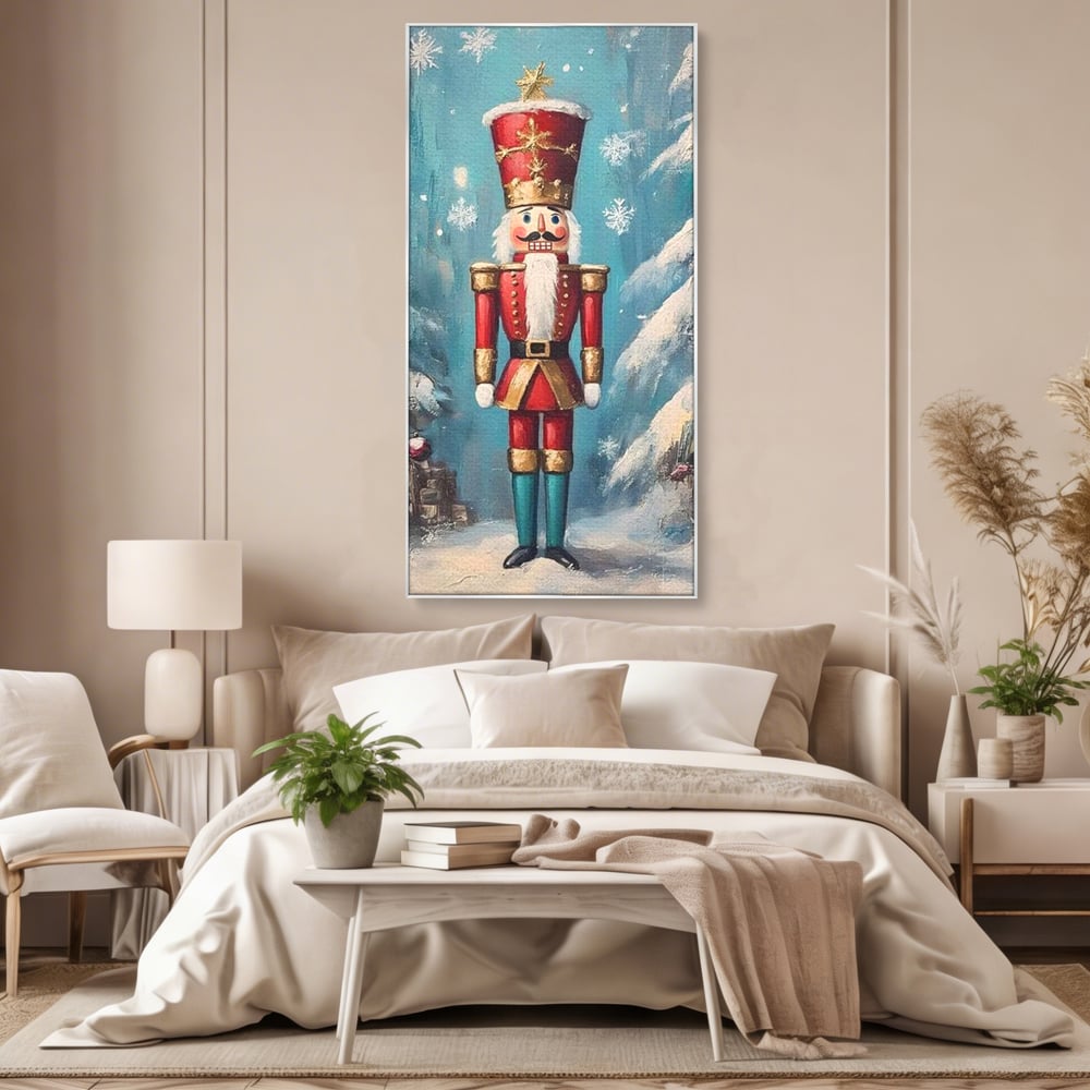 Tablou Canvas Premium, LuxCanva® D1075, Strajerul Fulgilor, Basm, Poveste, Copil, Straie, Regal, Ninsoare, Padure, Legenda, Decoratiuni, Dar, Bucurie, Traditie, Brad, Camera Copil, Living, Dormitor