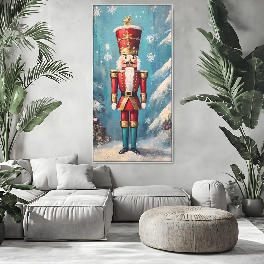 Tablou Canvas Premium, LuxCanva® D1075, Strajerul Fulgilor, Basm, Poveste, Copil, Straie, Regal, Ninsoare, Padure, Legenda, Decoratiuni, Dar, Bucurie, Traditie, Brad, Camera Copil, Living, Dormitor