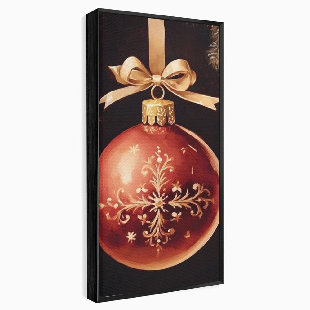 Tablou Canvas Premium, LuxCanva® D1079, Simbol Regal, Rosu, Festiv, Funda, Aurie, Traditie, Ornament, Detaliu, Lux, Povestire, Anotimp, Frig, Brad, Eleganta, Impodobit, Camera Copil, Living, Dormitor