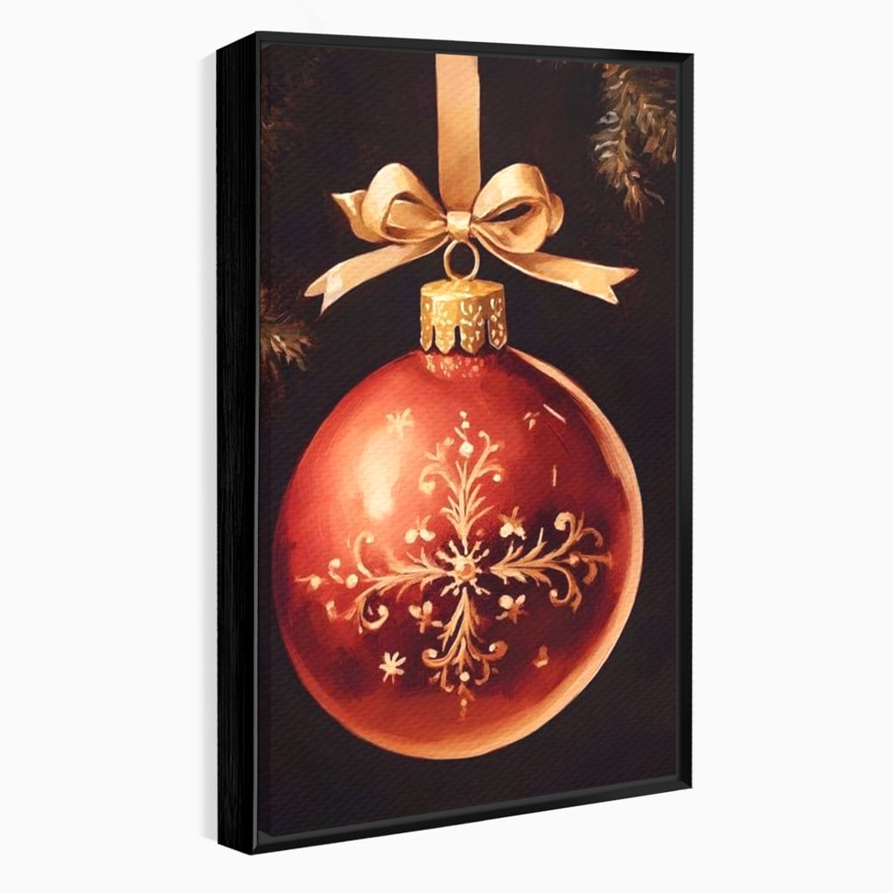 Tablou Canvas Premium, LuxCanva® D1079, Simbol Regal, Rosu, Festiv, Funda, Aurie, Traditie, Ornament, Detaliu, Lux, Povestire, Anotimp, Frig, Brad, Eleganta, Impodobit, Camera Copil, Living, Dormitor
