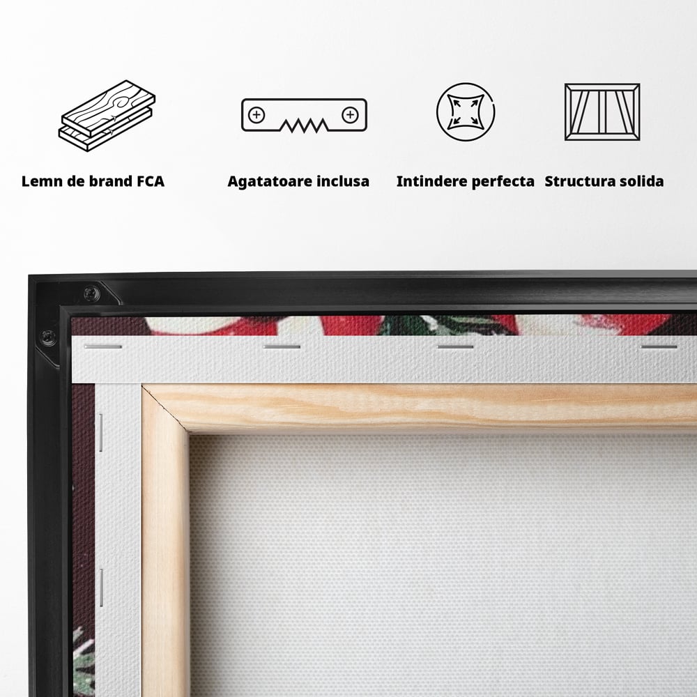 Leinwandbilder Premium, LuxCanva® D1086, Festliches Duo, Süß, Herz, Weihnachten, Rot, Symbole, Süß, Magie, Stöcke, Geist, Freude, Geschenke, Geschenke, Geschenke, Geist, Weiß, Weiß, Kirsche, Kinderzimmer, Wohnen, Schlafzimmer