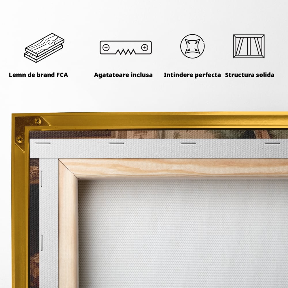 Tablou Canvas Premium, LuxCanva® D1096, Darurile copilariei,  Brad, Impodobit, Copii, Cadouri, Ajun, Inocenta, Copilarie, Fericire, Craciun, Mos, Jucarii, Iubire, Sarbatoare, Magie, Living, Dormitor