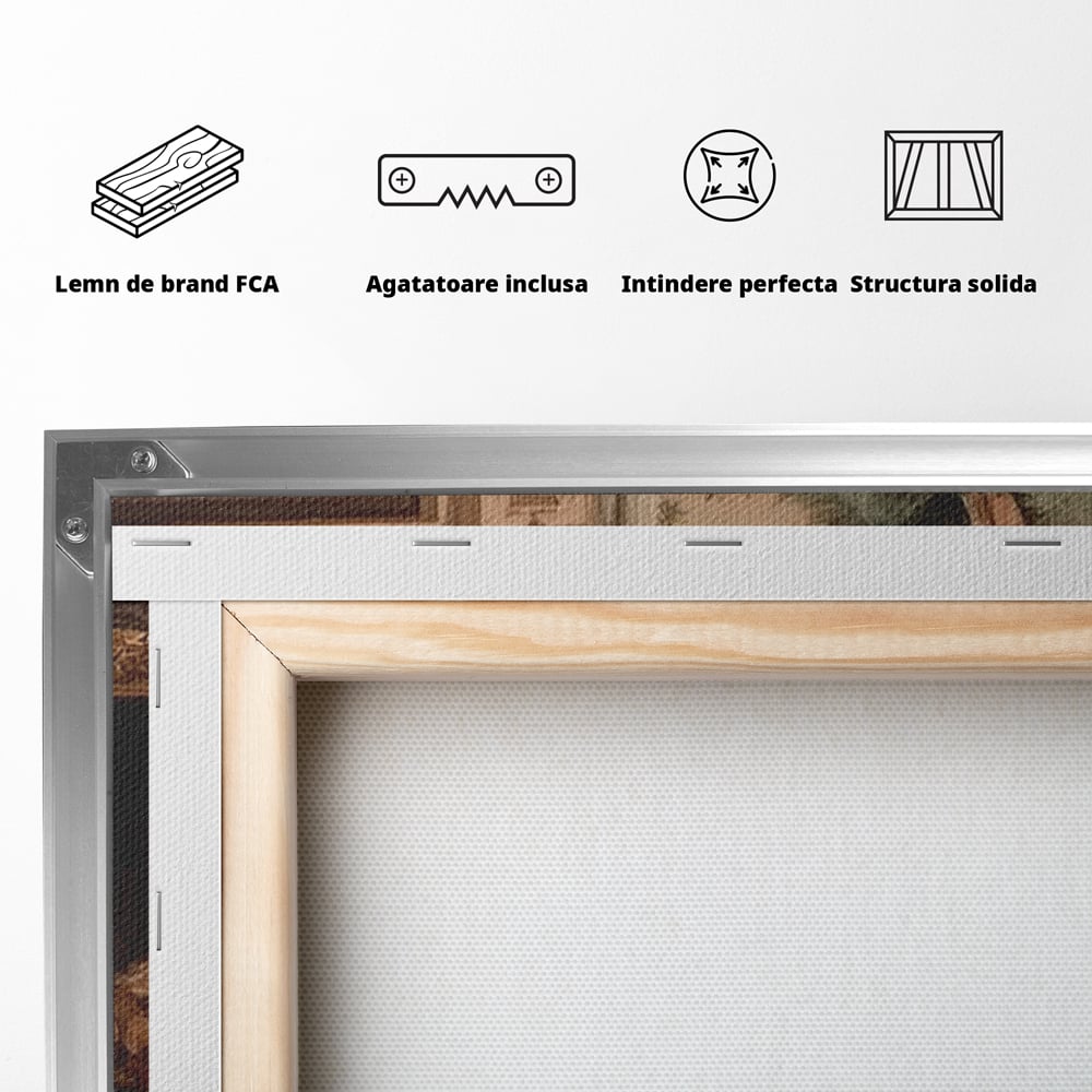 Tablou Canvas Premium, LuxCanva® D1096, Darurile copilariei,  Brad, Impodobit, Copii, Cadouri, Ajun, Inocenta, Copilarie, Fericire, Craciun, Mos, Jucarii, Iubire, Sarbatoare, Magie, Living, Dormitor