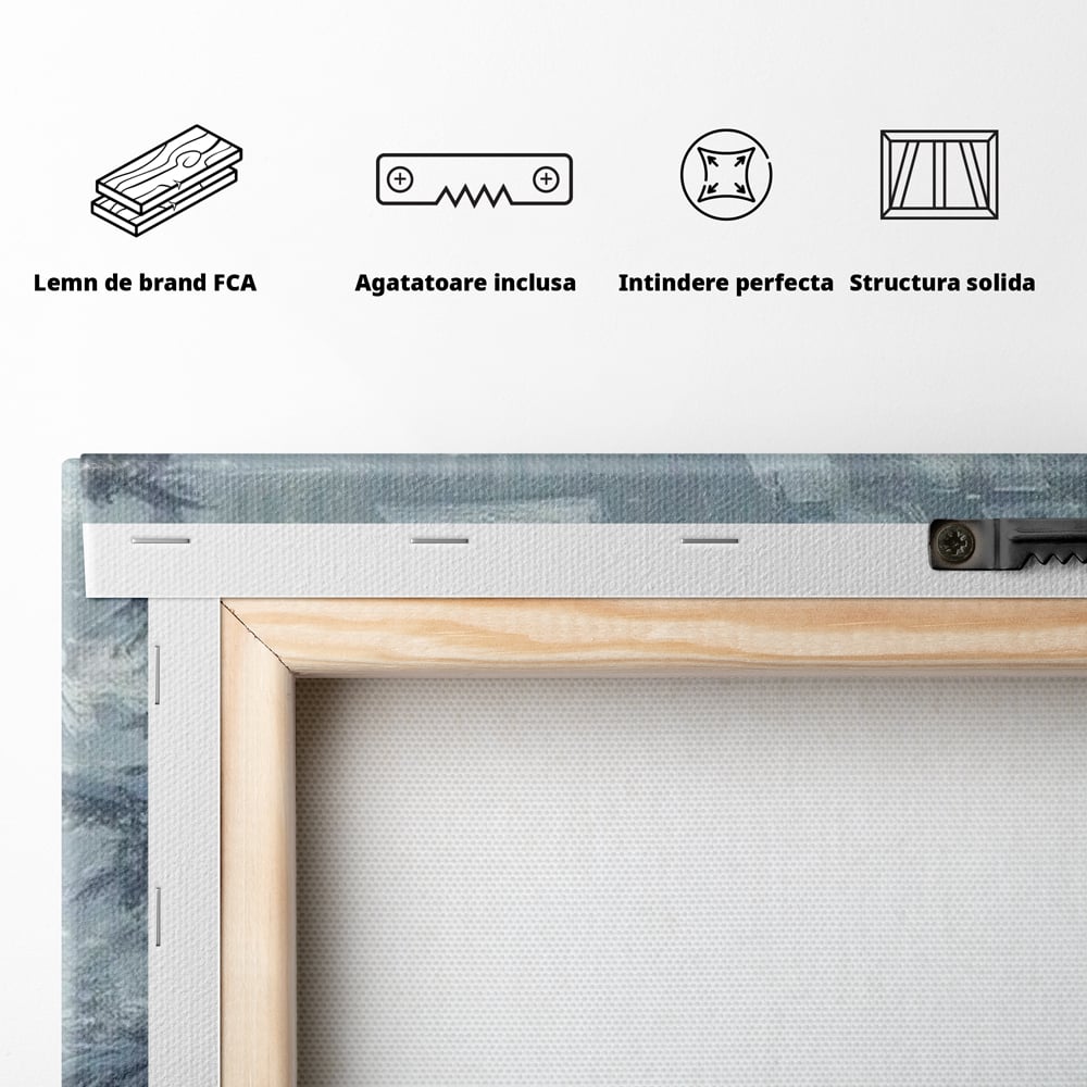 Leinwand Wandbilder Premium, LuxCanva® D1099, Heiligabend, Weihnachtsmann, Sack, Geschenke, Geschenke, Spielzeug, Anzug, Rot, Bart, Weiß, Weiß, Carares, Häuser, Häuser, Schnee, Schnee, Schnee, Freude, Zauber, Kinder, Wohnen, Schlafzimmer