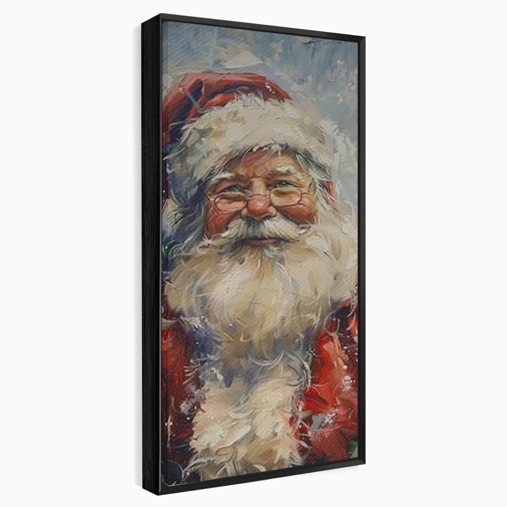 Tablou Canvas Premium, LuxCanva® D1113, Mosul Cel Bun, Zambet, Cadouri, Magie, Ajun, Noapte, Craciun, Brad, Traditie, Sarbatori, Desaga, Costum, Rosu, Barba, Alb, Emotie, Living, Dormitor