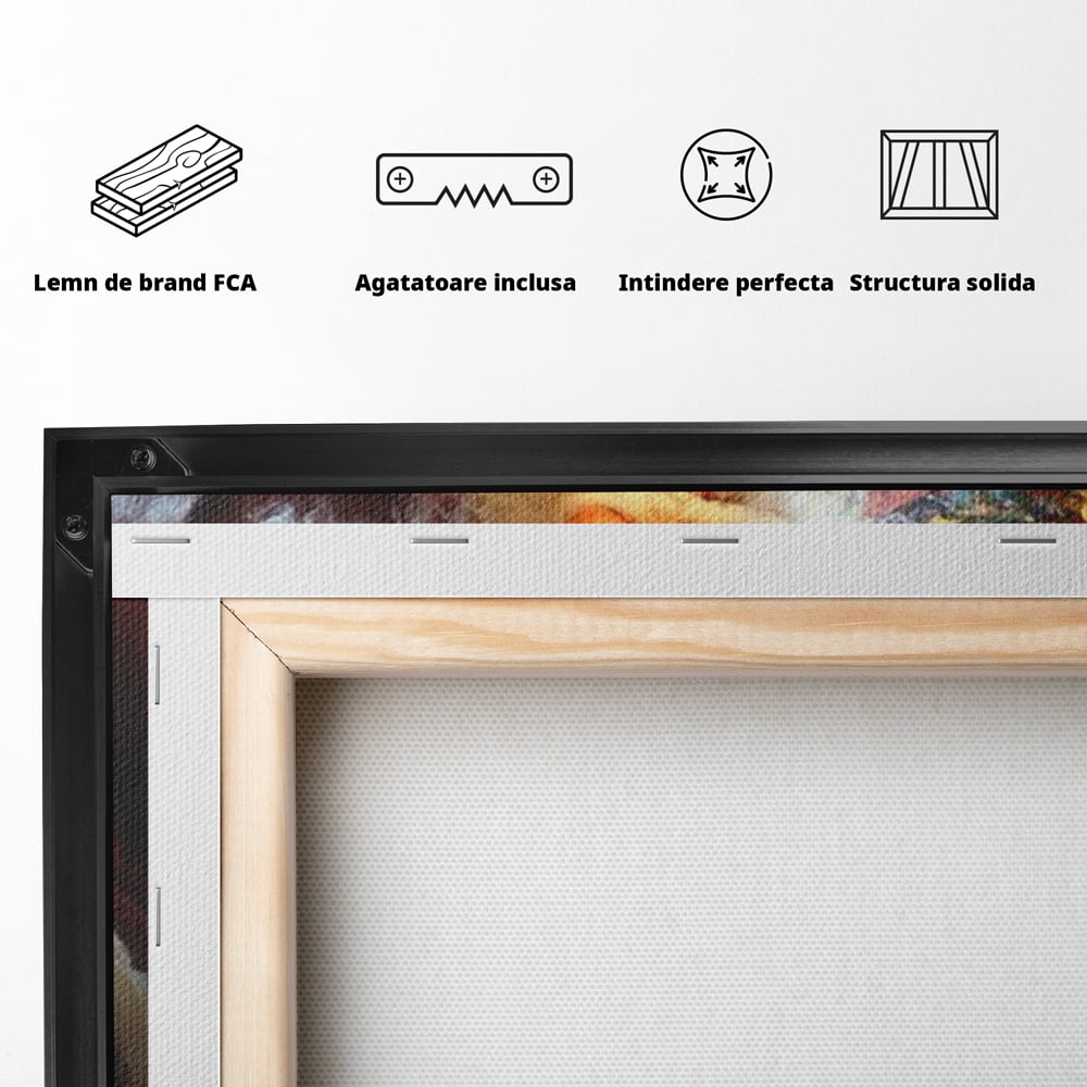Tablou Canvas Premium, LuxCanva® D1118, Mosul si Cartea Fermecata, Carte, Povesti, Basme, Lumanare, Brad, Fotoliu, Citit, Ochelari, Mos Craciun, Felinar, Noapte, Ajun, Living, Dormitor
