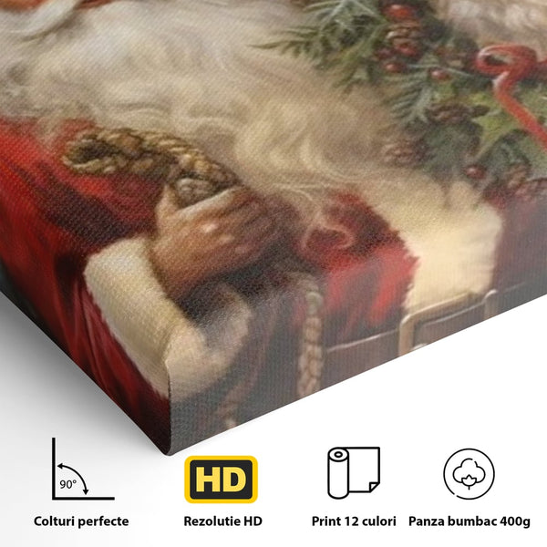 Tablou Canvas Premium, LuxCanva® D1123, Mosul si Regele Padurii, Cerb, Prietenie, Padure, Fermecat, Noblete, Ren, Calatorie, Craciun, Ajun, Speranta, Pace, Living, Dormitor