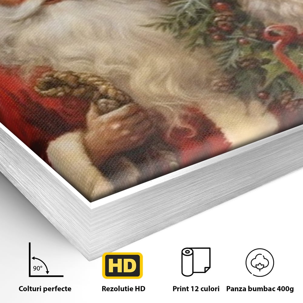 Tablou Canvas Premium, LuxCanva® D1123, Mosul si Regele Padurii, Cerb, Prietenie, Padure, Fermecat, Noblete, Ren, Calatorie, Craciun, Ajun, Speranta, Pace, Living, Dormitor