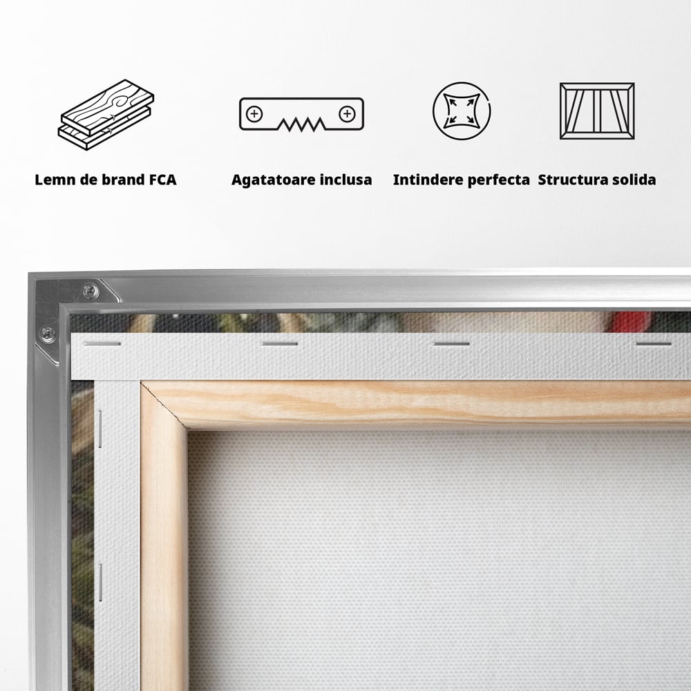 Tablou Canvas Premium, LuxCanva® D1123, Mosul si Regele Padurii, Cerb, Prietenie, Padure, Fermecat, Noblete, Ren, Calatorie, Craciun, Ajun, Speranta, Pace, Living, Dormitor