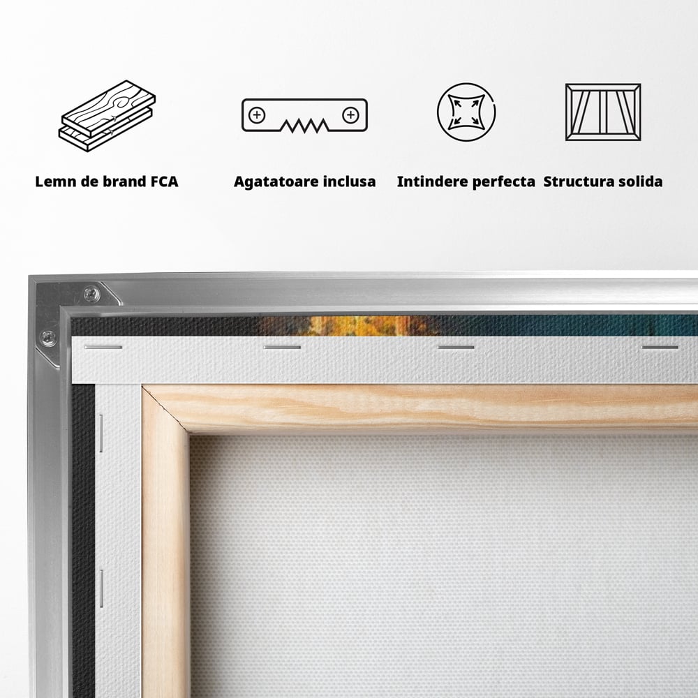Tablou Canvas Premium, LuxCanva® D1138, Seara In Care Dorintele Se Aprind, Iarna, Sarbatori, Copii, Frate, Sora, Emotie, Asteptare, Mos Craciun, Ajun, Brad, Nostalgie, Living, Dormitor