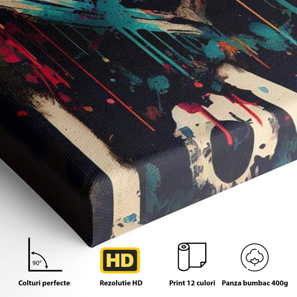 Leinwandbilder Premium LuxCanva® E1000, Explosion von Farbe und Liebe , Farbe, Liebe, Energie, Ausdruck, Ausdruck, Kunst, Wohnzimmer, lebendige Farben