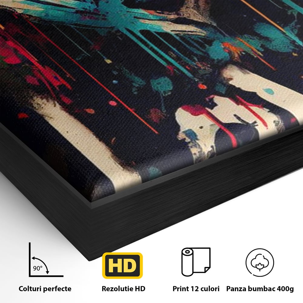 Leinwandbilder Premium LuxCanva® E1000, Explosion von Farbe und Liebe , Farbe, Liebe, Energie, Ausdruck, Ausdruck, Kunst, Wohnzimmer, lebendige Farben