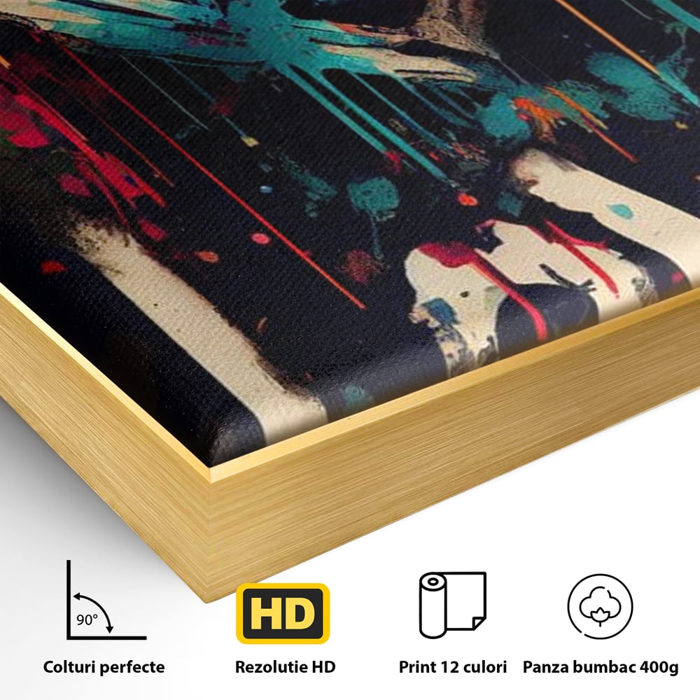 Leinwandbilder Premium LuxCanva® E1000, Explosion von Farbe und Liebe , Farbe, Liebe, Energie, Ausdruck, Ausdruck, Kunst, Wohnzimmer, lebendige Farben
