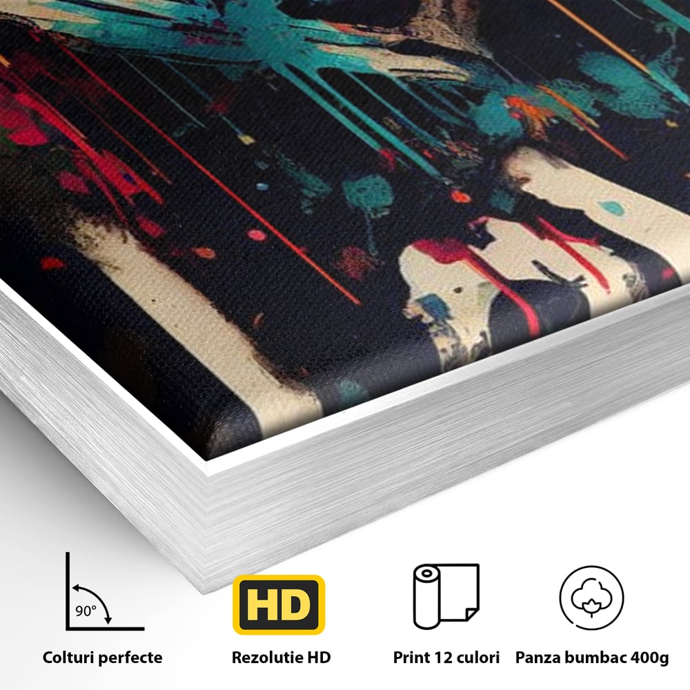 Leinwandbilder Premium LuxCanva® E1000, Explosion von Farbe und Liebe , Farbe, Liebe, Energie, Ausdruck, Ausdruck, Kunst, Wohnzimmer, lebendige Farben