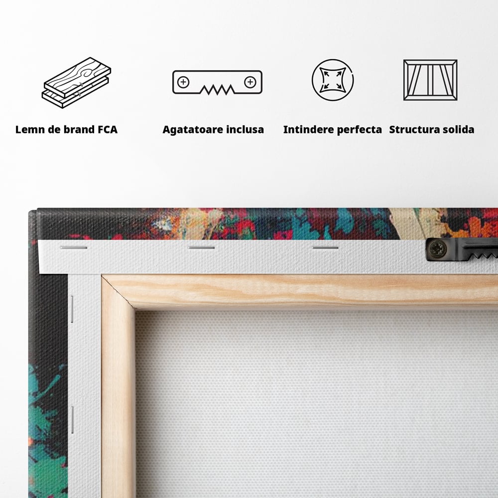 Leinwandbilder Premium LuxCanva® E1000, Explosion von Farbe und Liebe , Farbe, Liebe, Energie, Ausdruck, Ausdruck, Kunst, Wohnzimmer, lebendige Farben