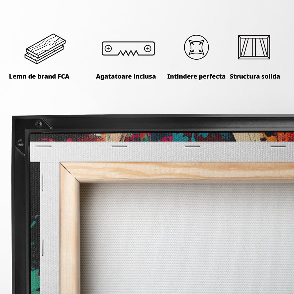Leinwandbilder Premium LuxCanva® E1000, Explosion von Farbe und Liebe , Farbe, Liebe, Energie, Ausdruck, Ausdruck, Kunst, Wohnzimmer, lebendige Farben