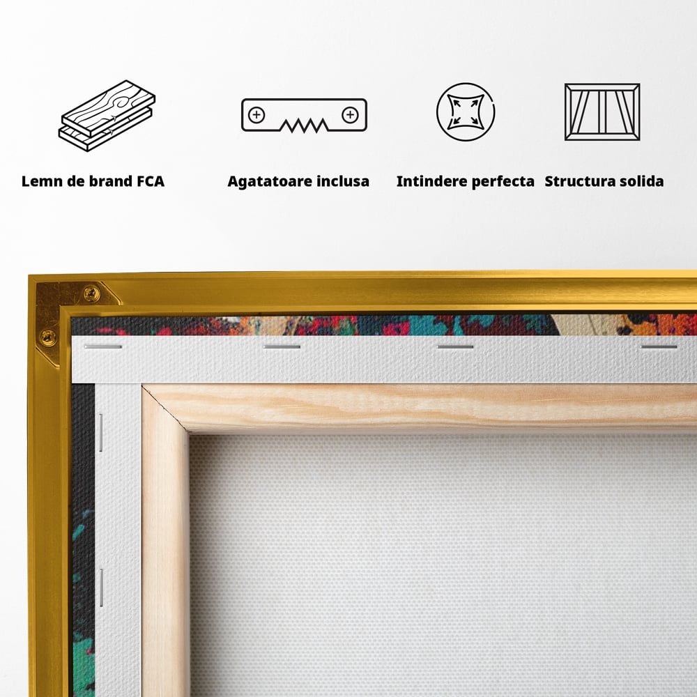 Leinwandbilder Premium LuxCanva® E1000, Explosion von Farbe und Liebe , Farbe, Liebe, Energie, Ausdruck, Ausdruck, Kunst, Wohnzimmer, lebendige Farben
