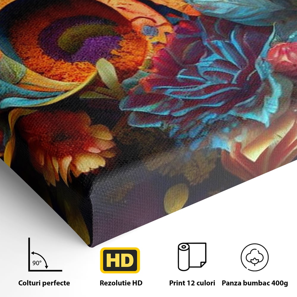 Leinwandbilder Premium LuxCanva® E1001, Blumen der Liebe und Harmonie, Liebe, Blumen, Natur, Eleganz, Wohnen, Lebendige Farben