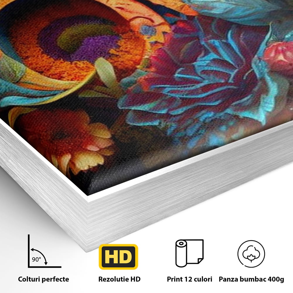 Leinwandbilder Premium LuxCanva® E1001, Blumen der Liebe und Harmonie, Liebe, Blumen, Natur, Eleganz, Wohnen, Lebendige Farben