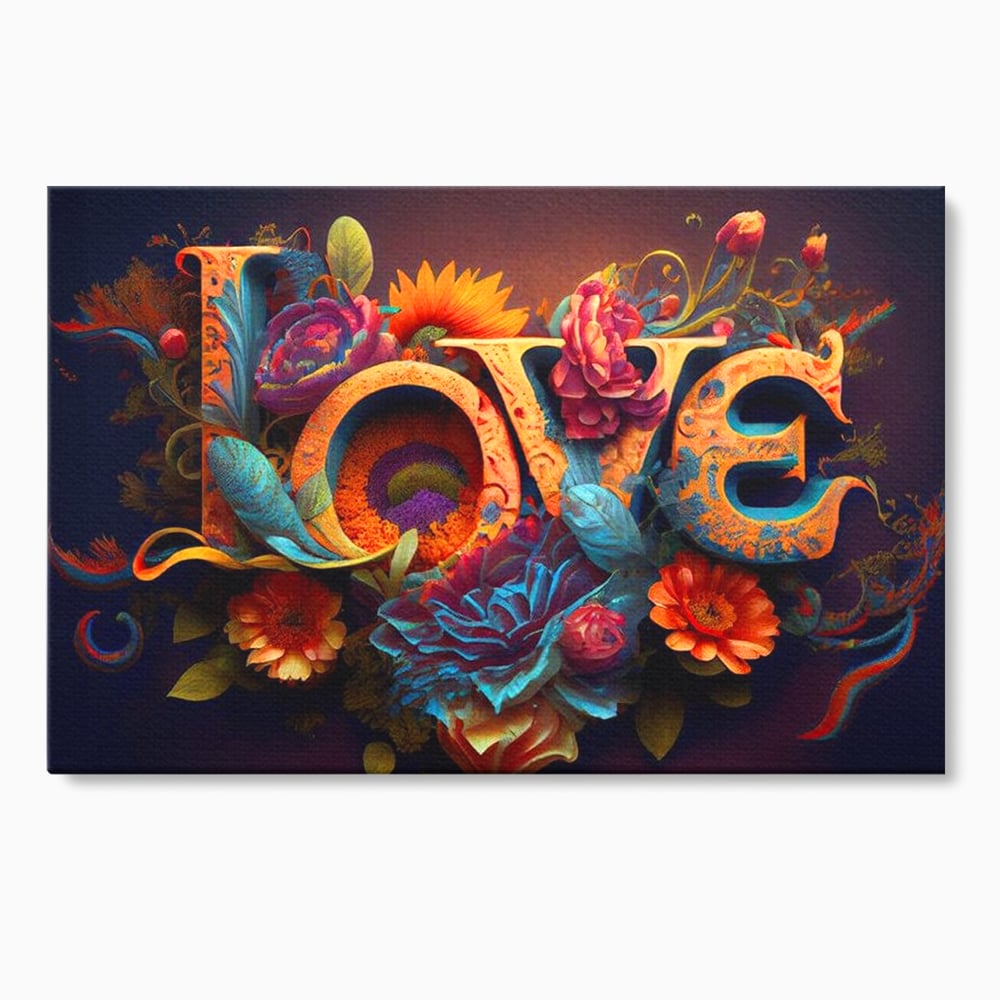 Leinwandbilder Premium LuxCanva® E1001, Blumen der Liebe und Harmonie, Liebe, Blumen, Natur, Eleganz, Wohnen, Lebendige Farben