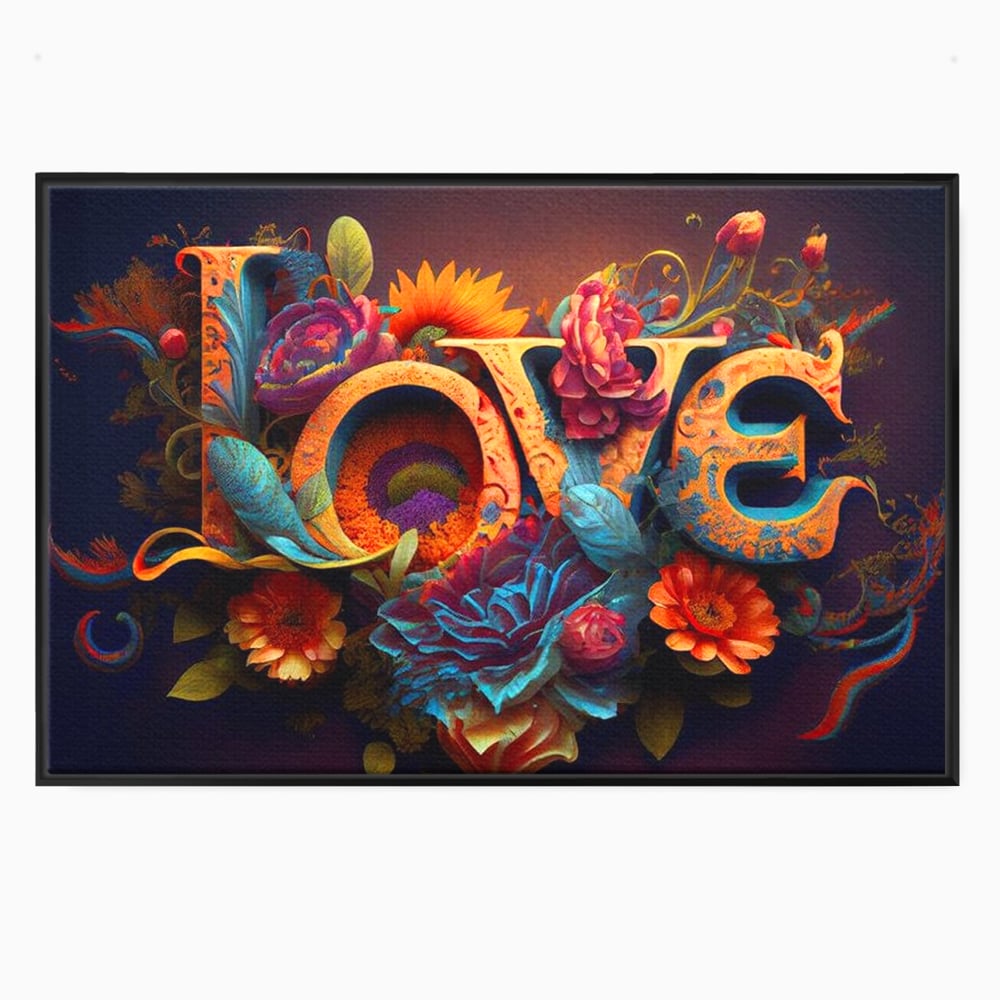 Leinwandbilder Premium LuxCanva® E1001, Blumen der Liebe und Harmonie, Liebe, Blumen, Natur, Eleganz, Wohnen, Lebendige Farben