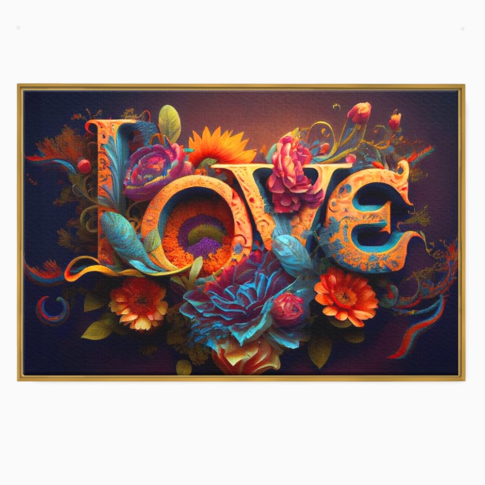 Leinwandbilder Premium LuxCanva® E1001, Blumen der Liebe und Harmonie, Liebe, Blumen, Natur, Eleganz, Wohnen, Lebendige Farben