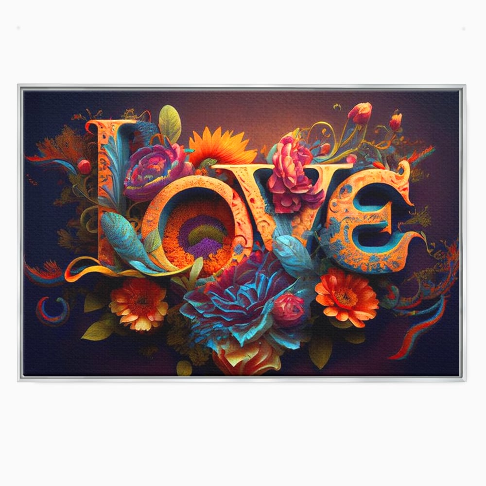 Leinwandbilder Premium LuxCanva® E1001, Blumen der Liebe und Harmonie, Liebe, Blumen, Natur, Eleganz, Wohnen, Lebendige Farben