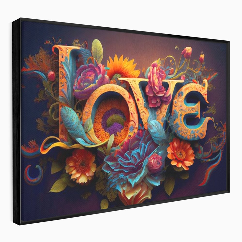 Leinwandbilder Premium LuxCanva® E1001, Blumen der Liebe und Harmonie, Liebe, Blumen, Natur, Eleganz, Wohnen, Lebendige Farben