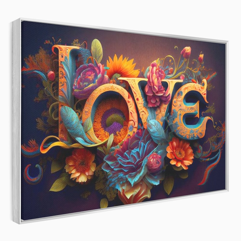 Leinwandbilder Premium LuxCanva® E1001, Blumen der Liebe und Harmonie, Liebe, Blumen, Natur, Eleganz, Wohnen, Lebendige Farben