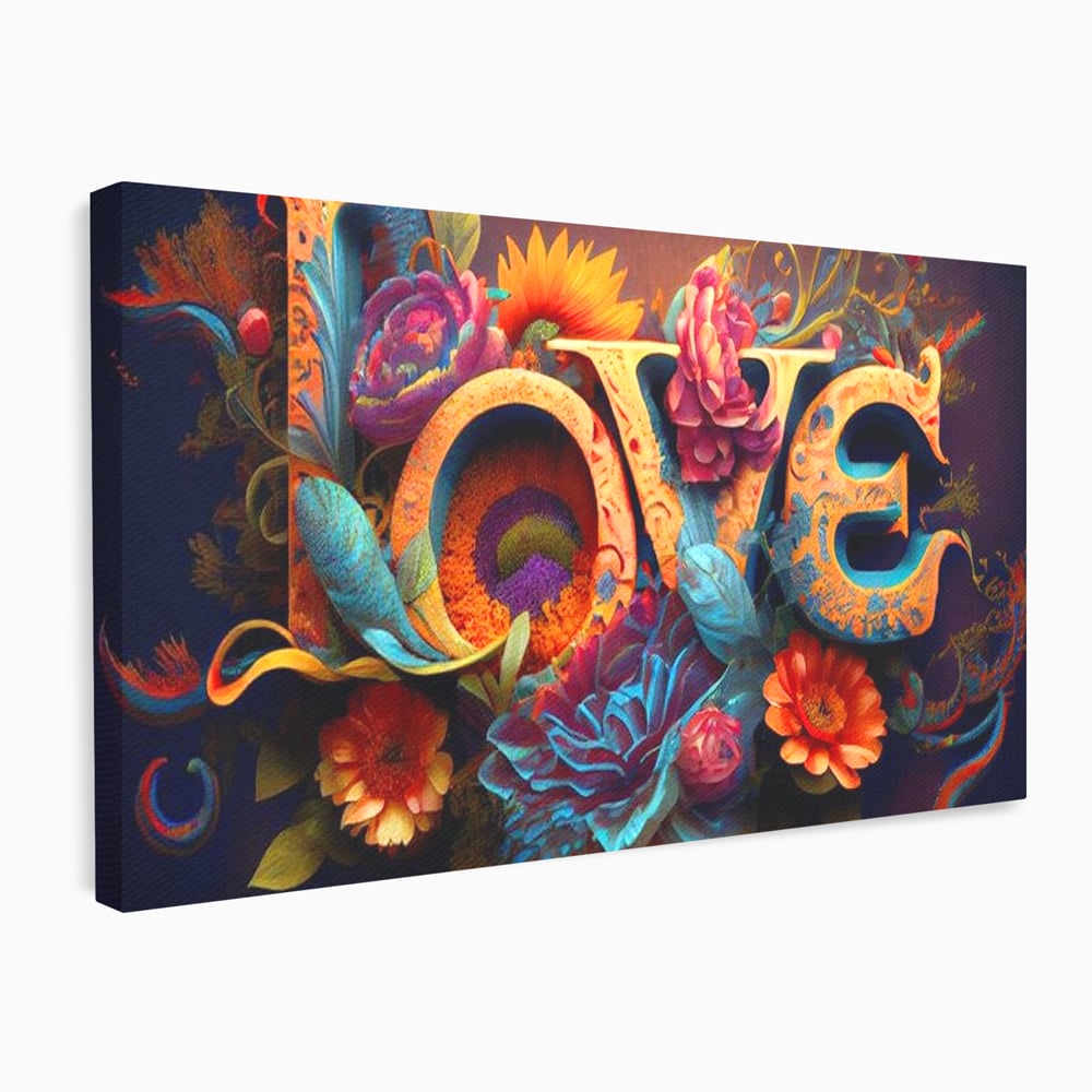 Leinwandbilder Premium LuxCanva® E1001, Blumen der Liebe und Harmonie, Liebe, Blumen, Natur, Eleganz, Wohnen, Lebendige Farben