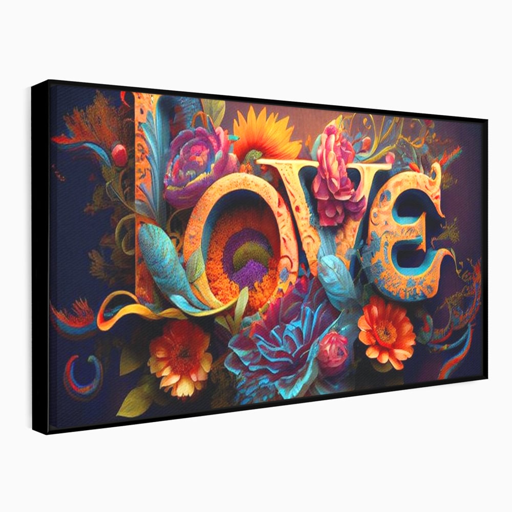 Leinwandbilder Premium LuxCanva® E1001, Blumen der Liebe und Harmonie, Liebe, Blumen, Natur, Eleganz, Wohnen, Lebendige Farben
