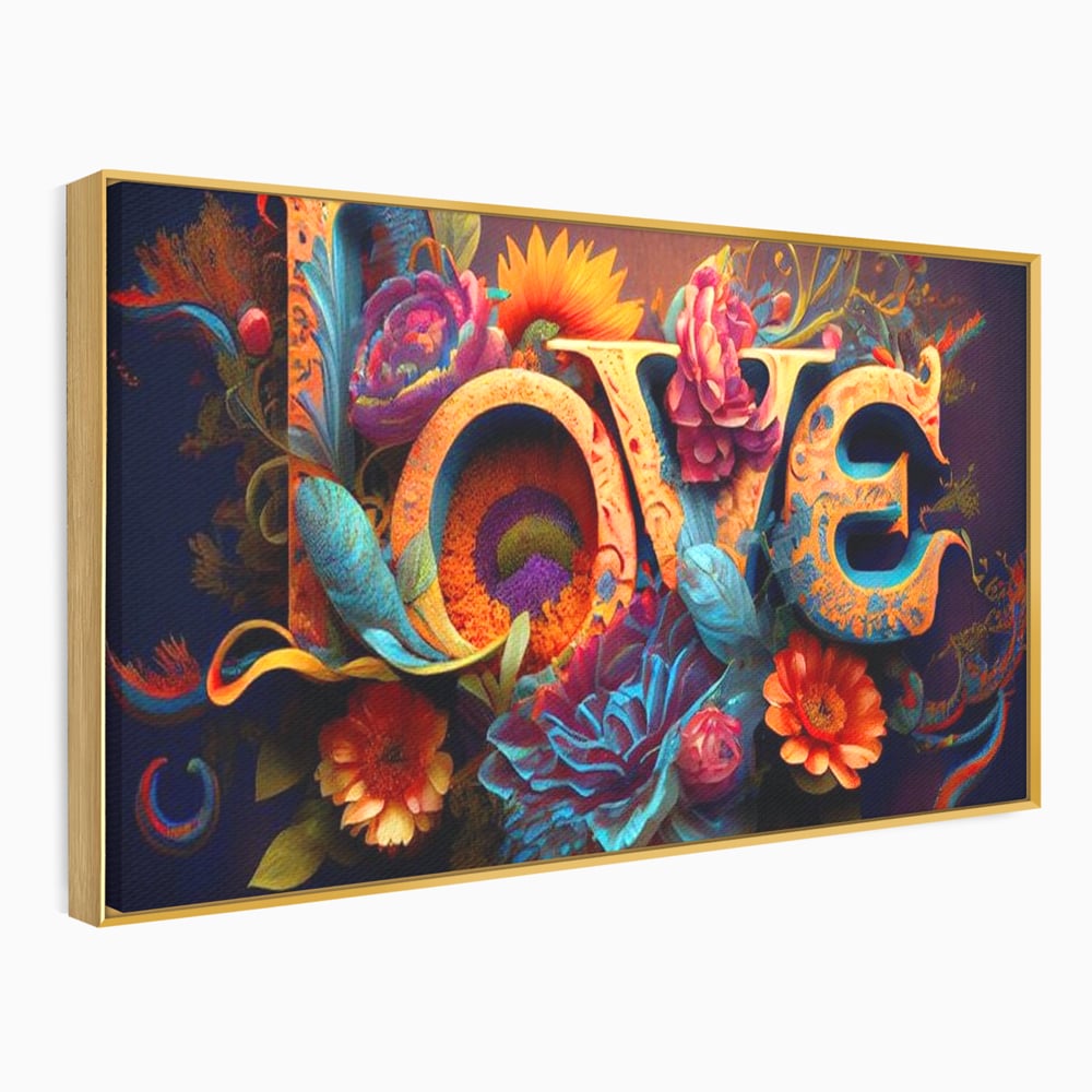 Leinwandbilder Premium LuxCanva® E1001, Blumen der Liebe und Harmonie, Liebe, Blumen, Natur, Eleganz, Wohnen, Lebendige Farben