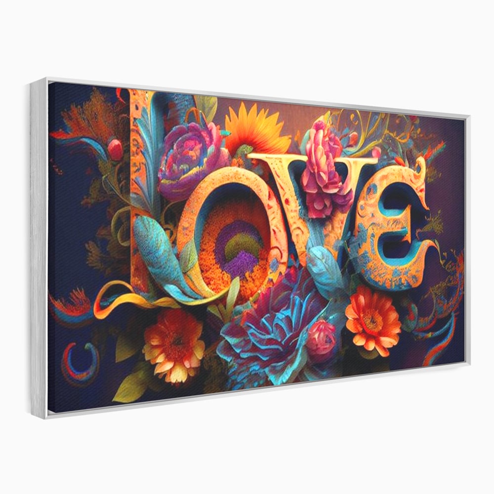 Leinwandbilder Premium LuxCanva® E1001, Blumen der Liebe und Harmonie, Liebe, Blumen, Natur, Eleganz, Wohnen, Lebendige Farben
