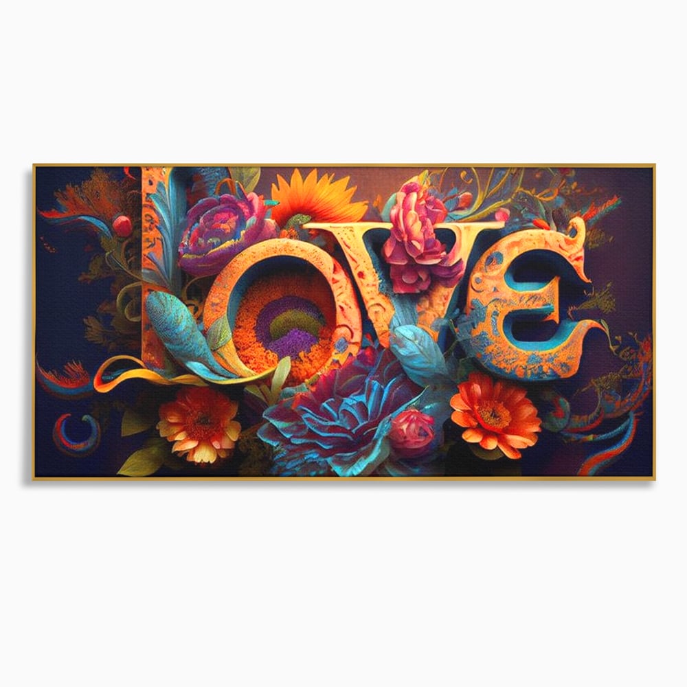 Leinwandbilder Premium LuxCanva® E1001, Blumen der Liebe und Harmonie, Liebe, Blumen, Natur, Eleganz, Wohnen, Lebendige Farben