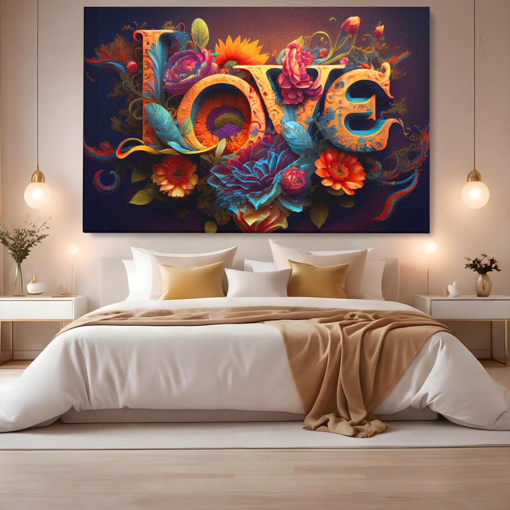 Leinwandbilder Premium LuxCanva® E1001, Blumen der Liebe und Harmonie, Liebe, Blumen, Natur, Eleganz, Wohnen, Lebendige Farben