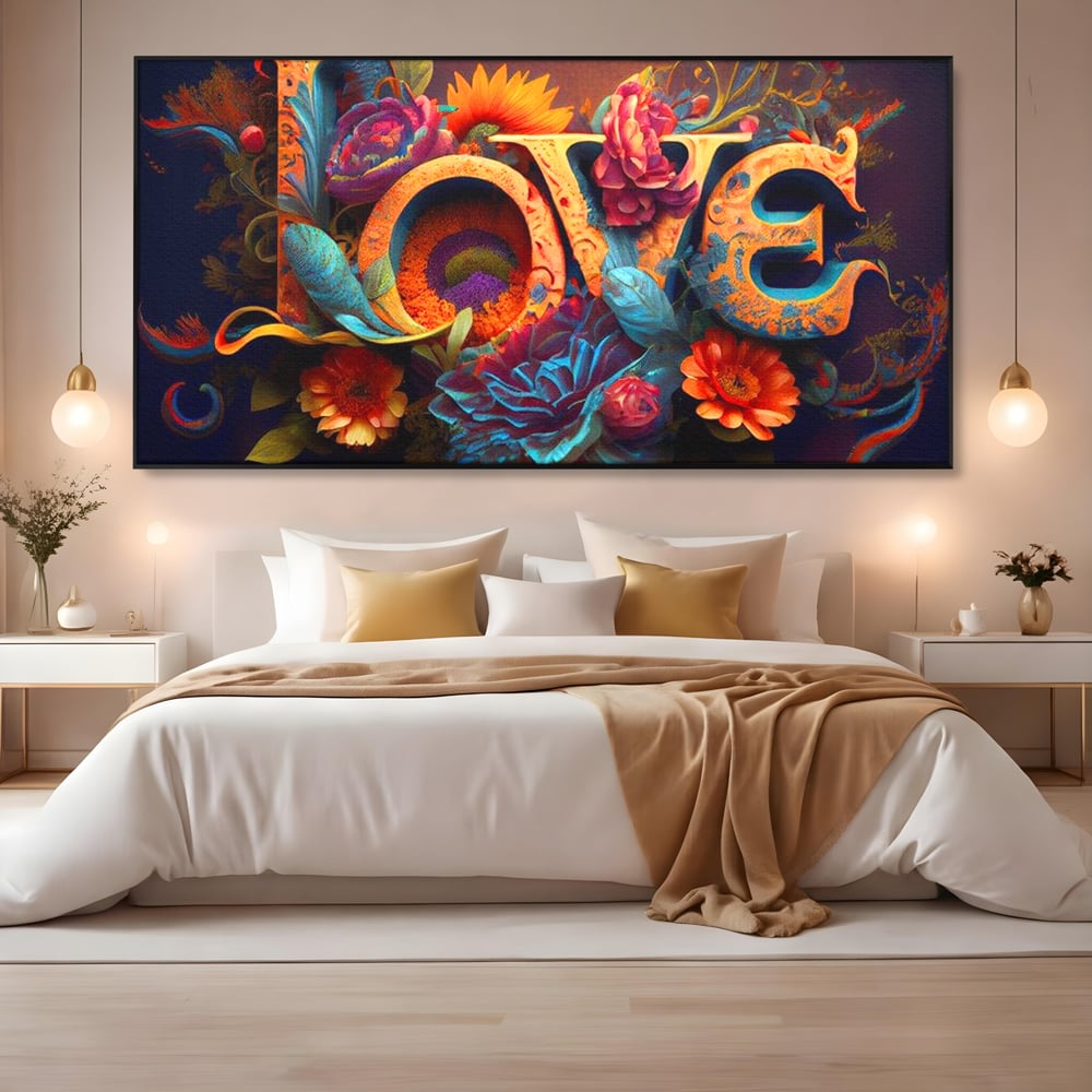 Leinwandbilder Premium LuxCanva® E1001, Blumen der Liebe und Harmonie, Liebe, Blumen, Natur, Eleganz, Wohnen, Lebendige Farben