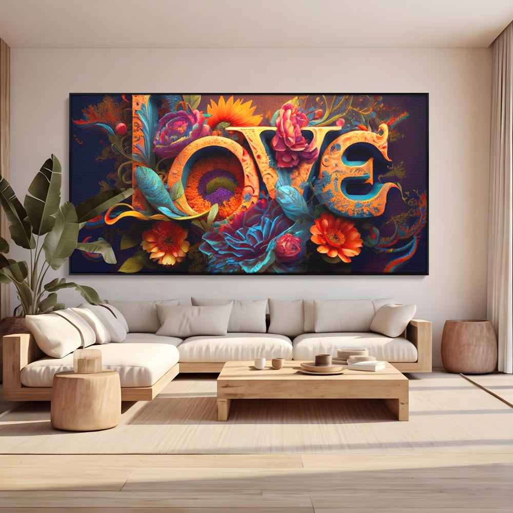 Leinwandbilder Premium LuxCanva® E1001, Blumen der Liebe und Harmonie, Liebe, Blumen, Natur, Eleganz, Wohnen, Lebendige Farben