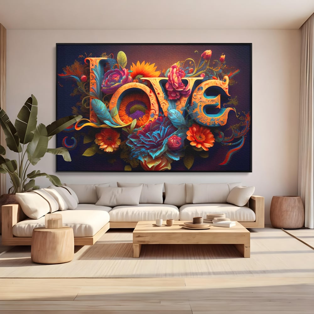 Leinwandbilder Premium LuxCanva® E1001, Blumen der Liebe und Harmonie, Liebe, Blumen, Natur, Eleganz, Wohnen, Lebendige Farben