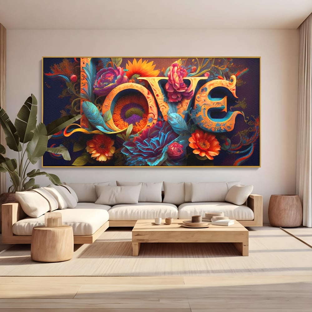 Leinwandbilder Premium LuxCanva® E1001, Blumen der Liebe und Harmonie, Liebe, Blumen, Natur, Eleganz, Wohnen, Lebendige Farben