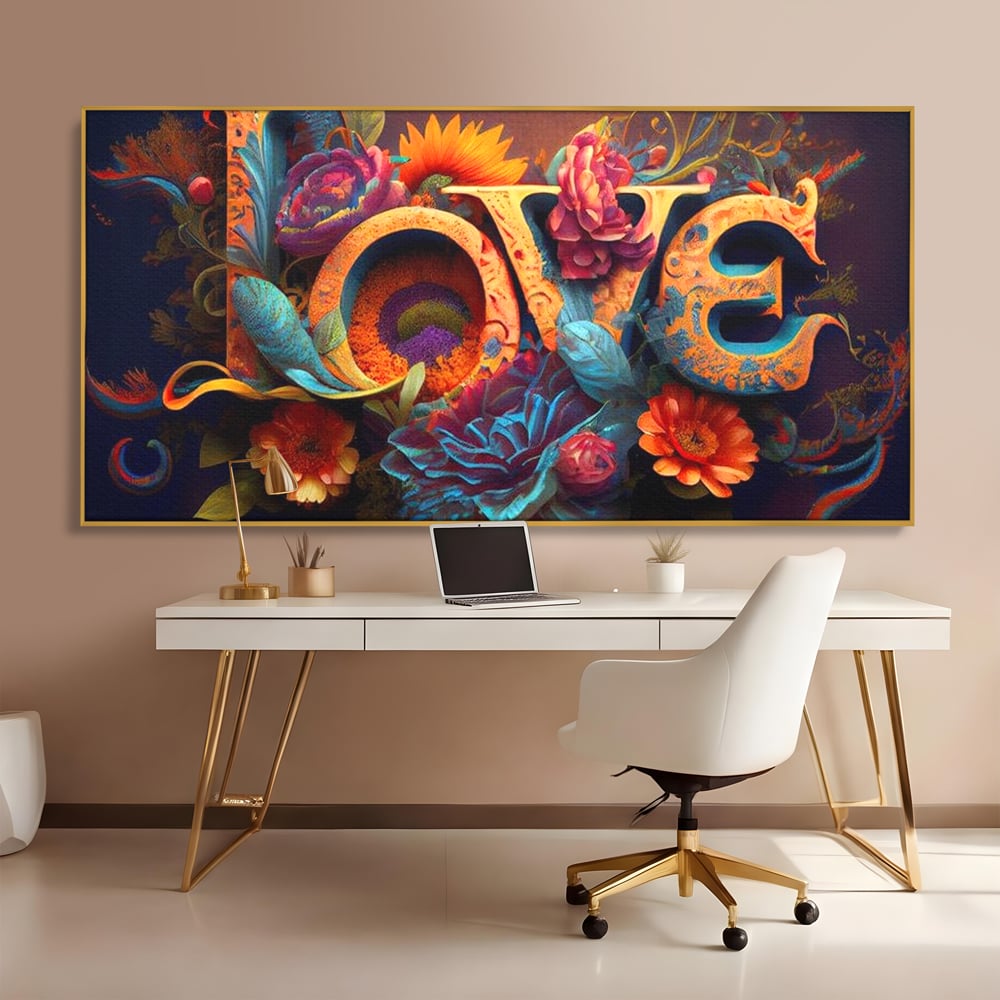 Leinwandbilder Premium LuxCanva® E1001, Blumen der Liebe und Harmonie, Liebe, Blumen, Natur, Eleganz, Wohnen, Lebendige Farben
