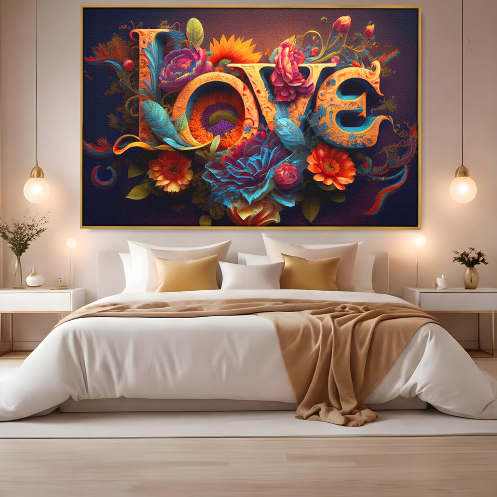 Leinwandbilder Premium LuxCanva® E1001, Blumen der Liebe und Harmonie, Liebe, Blumen, Natur, Eleganz, Wohnen, Lebendige Farben